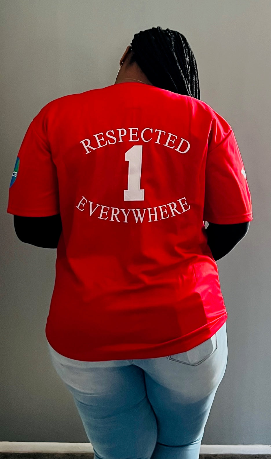 Red Baseball Jersey w/ White Letters