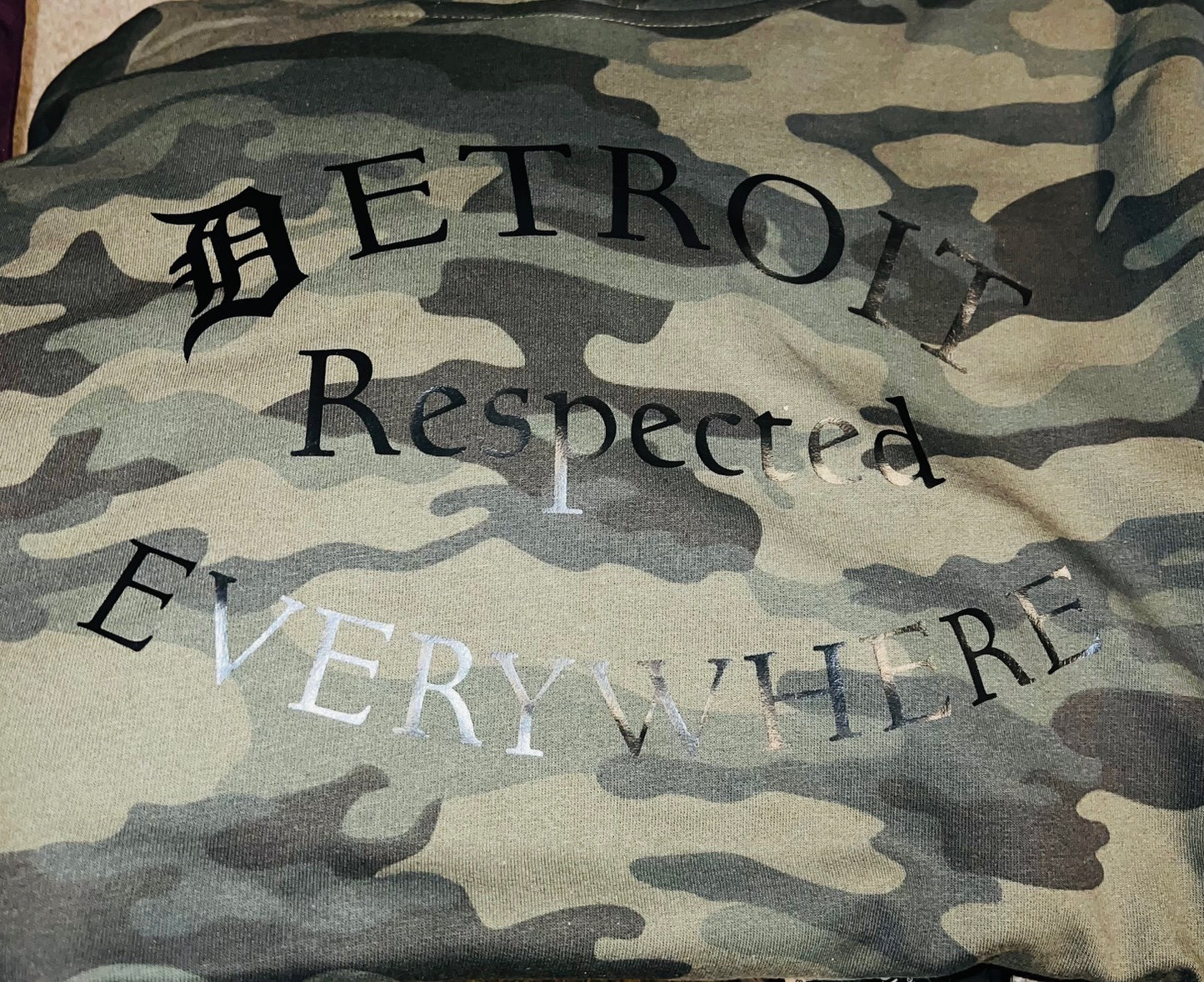 Half Moon Camo w/ Black Letters