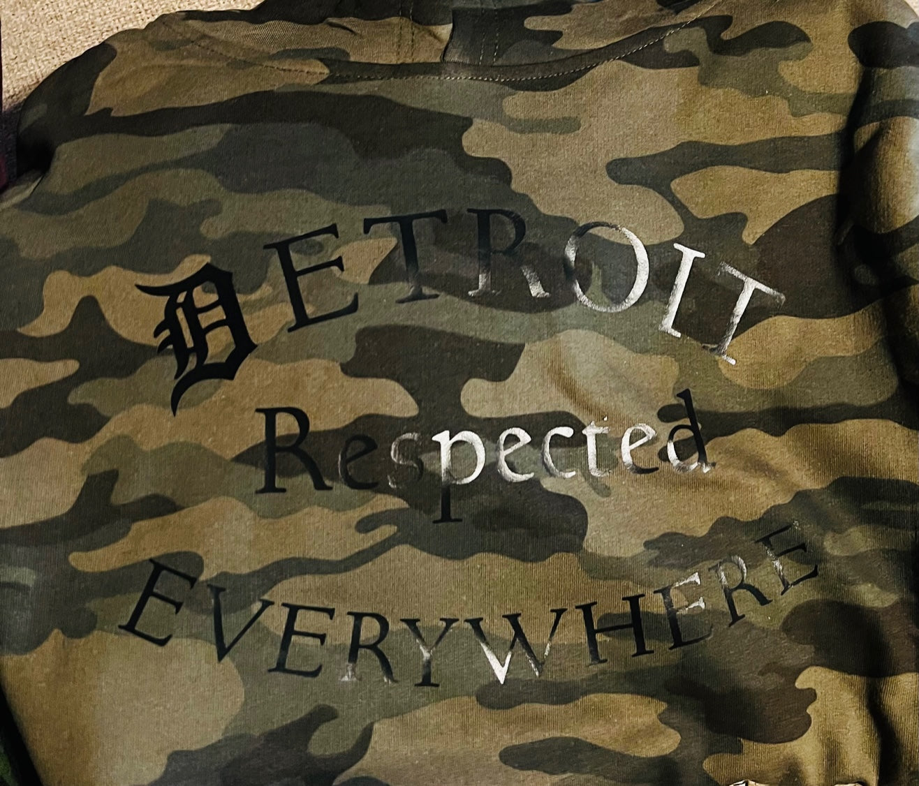 Half Moon Camo w/ Black Letters