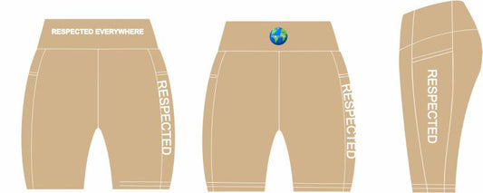 Respected Yoga Shorts or Leggings  (Tan)