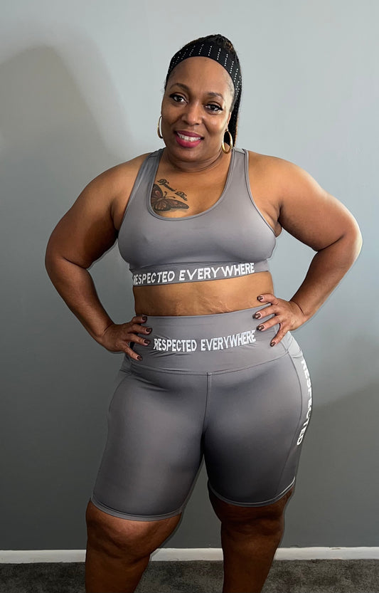 Respected Yoga Shorts or Leggings (Gray)