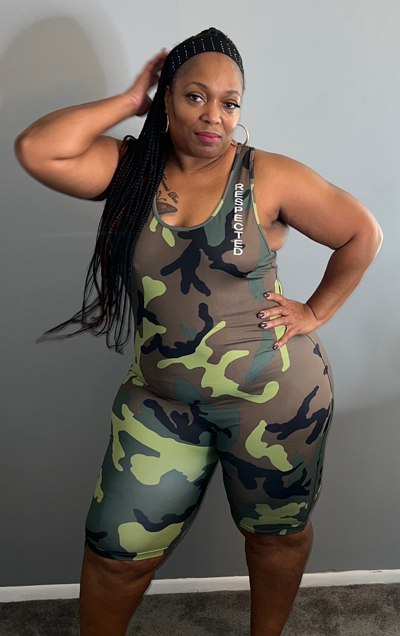 Respected Yoga One Piece Shorts or Leggings (Camo)