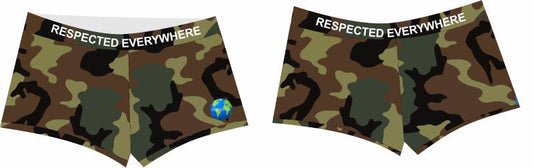 Respected Everywhere Boy Shorts (Camo)