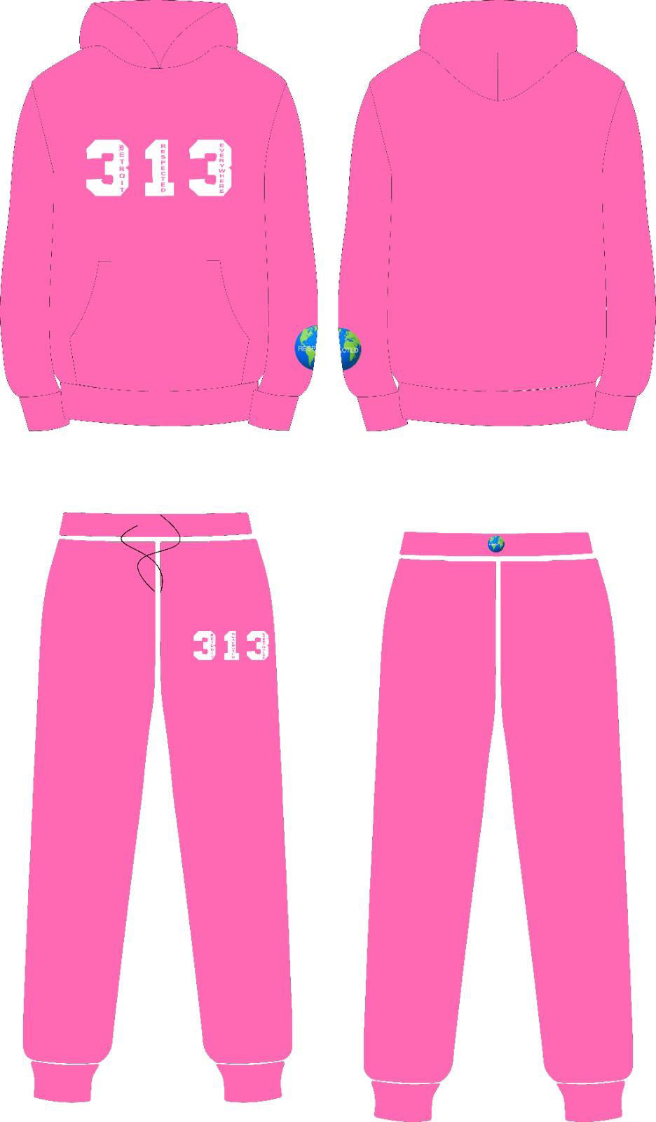313 DRE Hoodie (Pink) Tshirt or Hoodie or Pants or Shorts