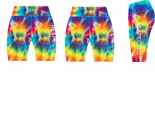 Respected Yoga Shorts or Leggings (Tie Dye)