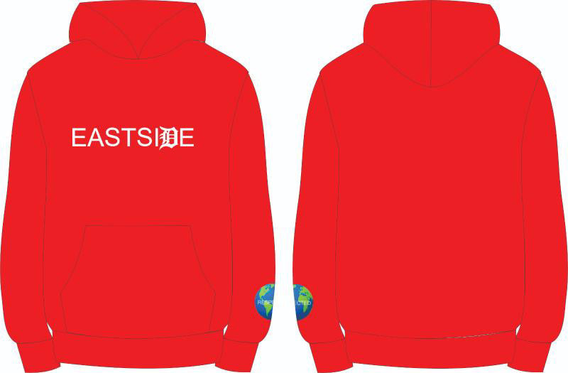 Respected Eastside Shirt or Hoodie (Red)