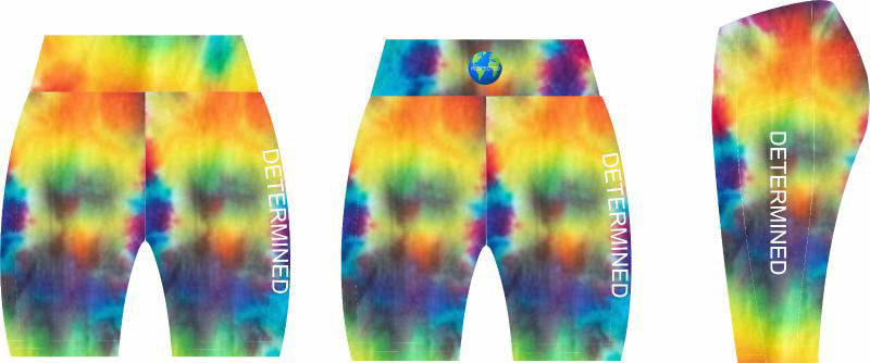 Determined Yoga Shorts or Leggings (Tie Dye)