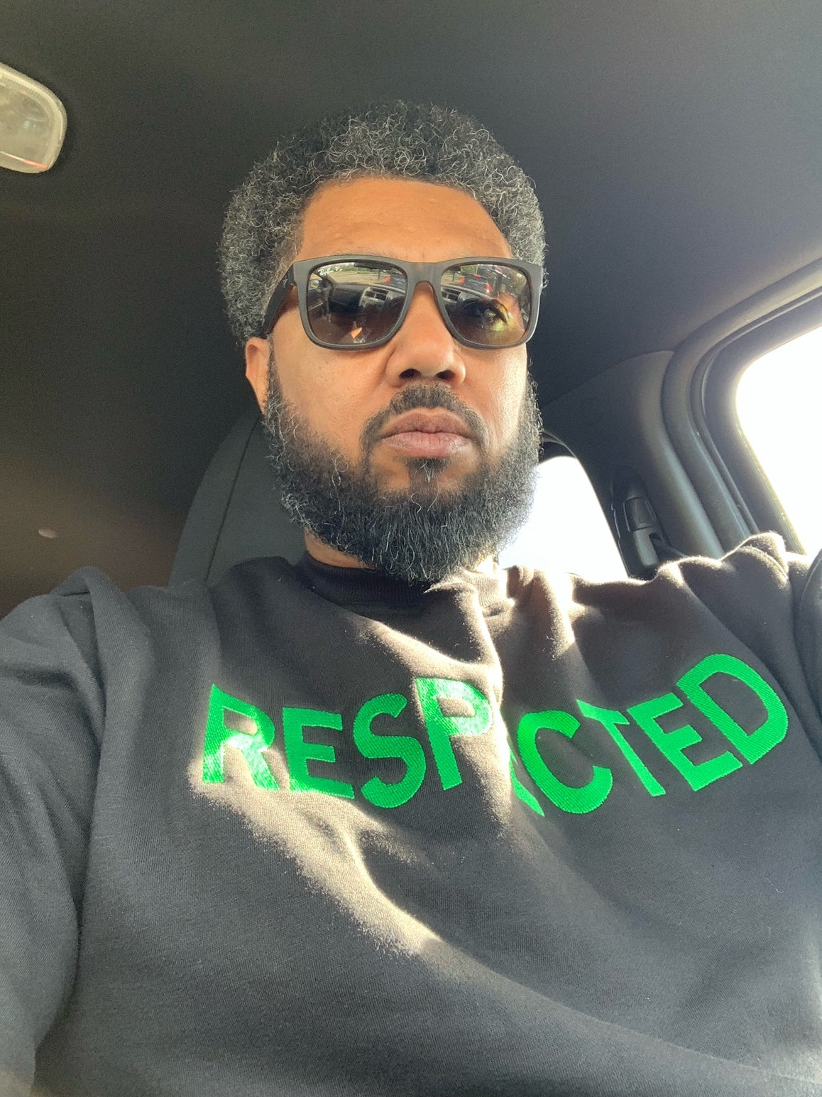 DRE Respected Crew Neck Sweater (Black with Green)