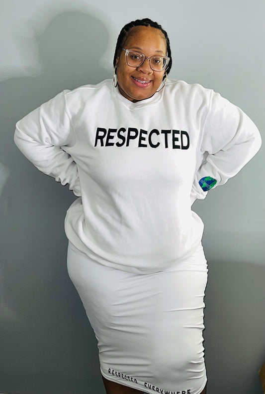 Respected Crew Neck Sweater (White)