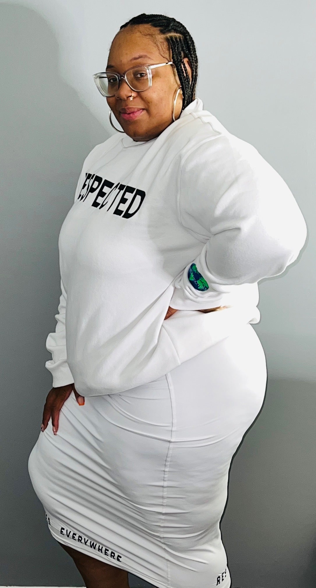 Respected Crew Neck Sweater (White)