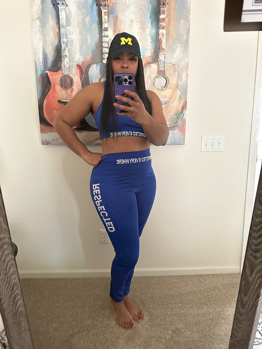 Respected Leggings or Shorts (Royal Blue)