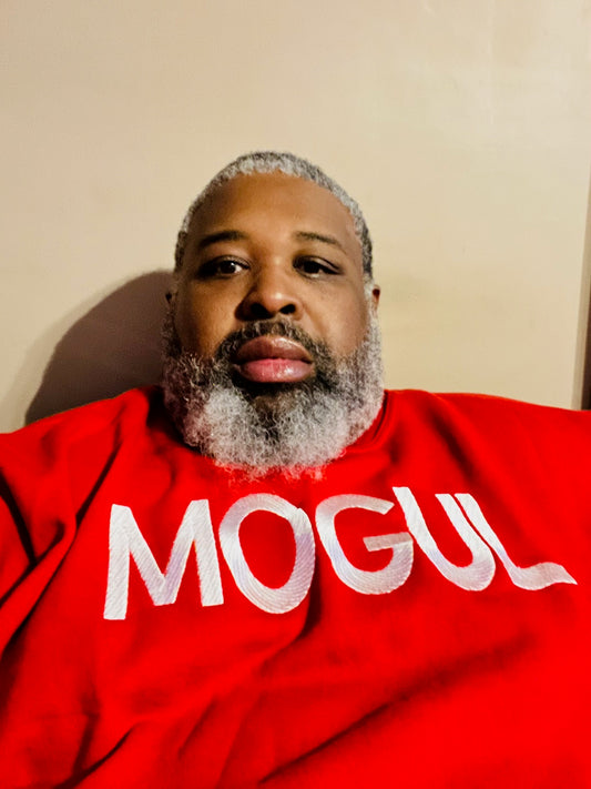 DRE MOGUL Crew Neck Sweater (Red with White)