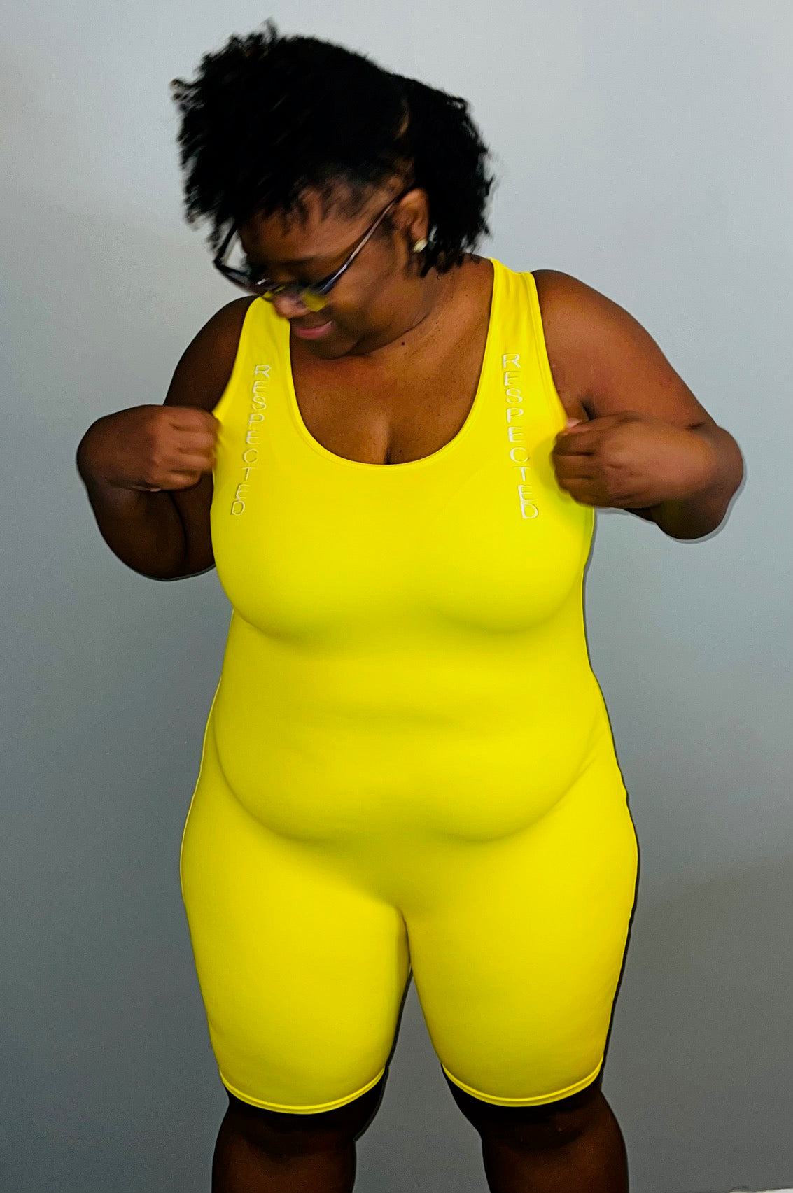 Respected Yoga One Piece Shorts or Leggings (Yellow)