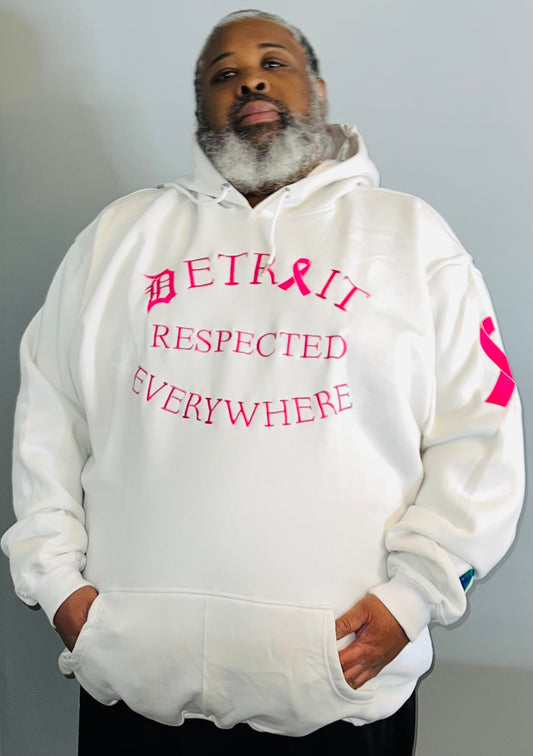 Breast Cancer Awareness Hoodie (white)