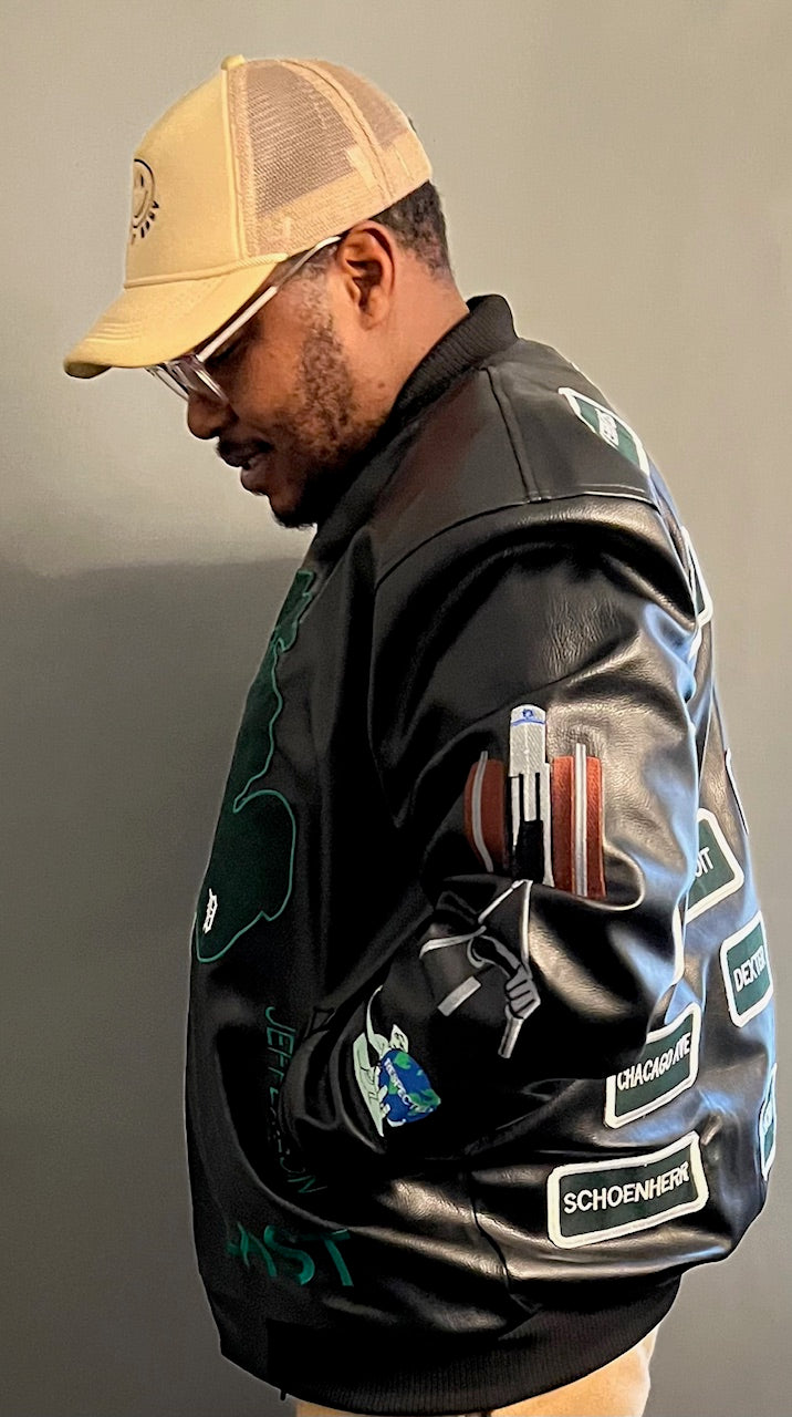 DRE Detroit Streets Leather Jacket (Black)