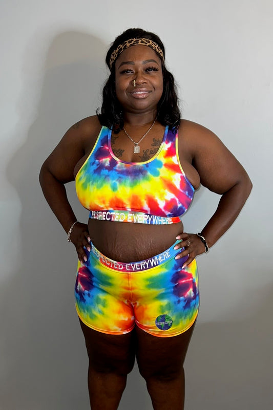 Respected Everywhere Sport Bra (Tie Dye)