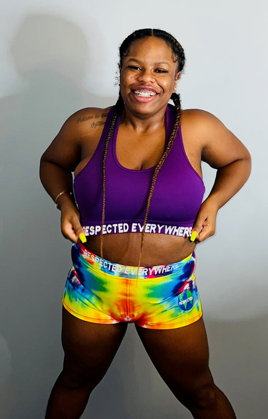 Respected Everywhere Boy Shorts (Tie Dye)