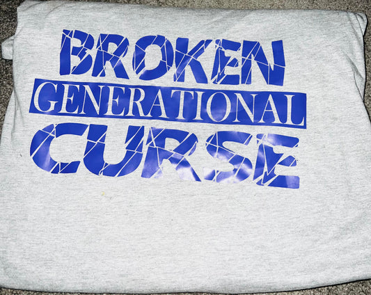 Broken Gray w/ Royal Blue Letters